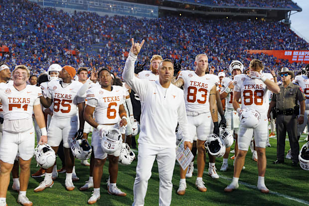 Texas Longhorns head coach Steve Sarkisian