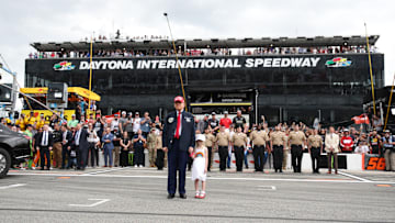 Donald Trump, Carolina Trump, Daytona 500, Daytona International Speedway, NASCAR