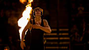 Iowa's Kale Petersen is introduced before wrestling at 133 pounds during NCAA Big Ten Conference men's wrestling dual against Minnesota, Monday, Jan. 15, 2024, at Carver-Hawkeye Arena in Iowa City, Iowa.