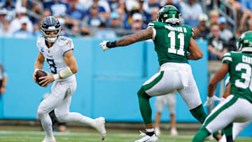NY Jets defensive end Jermaine Johnson