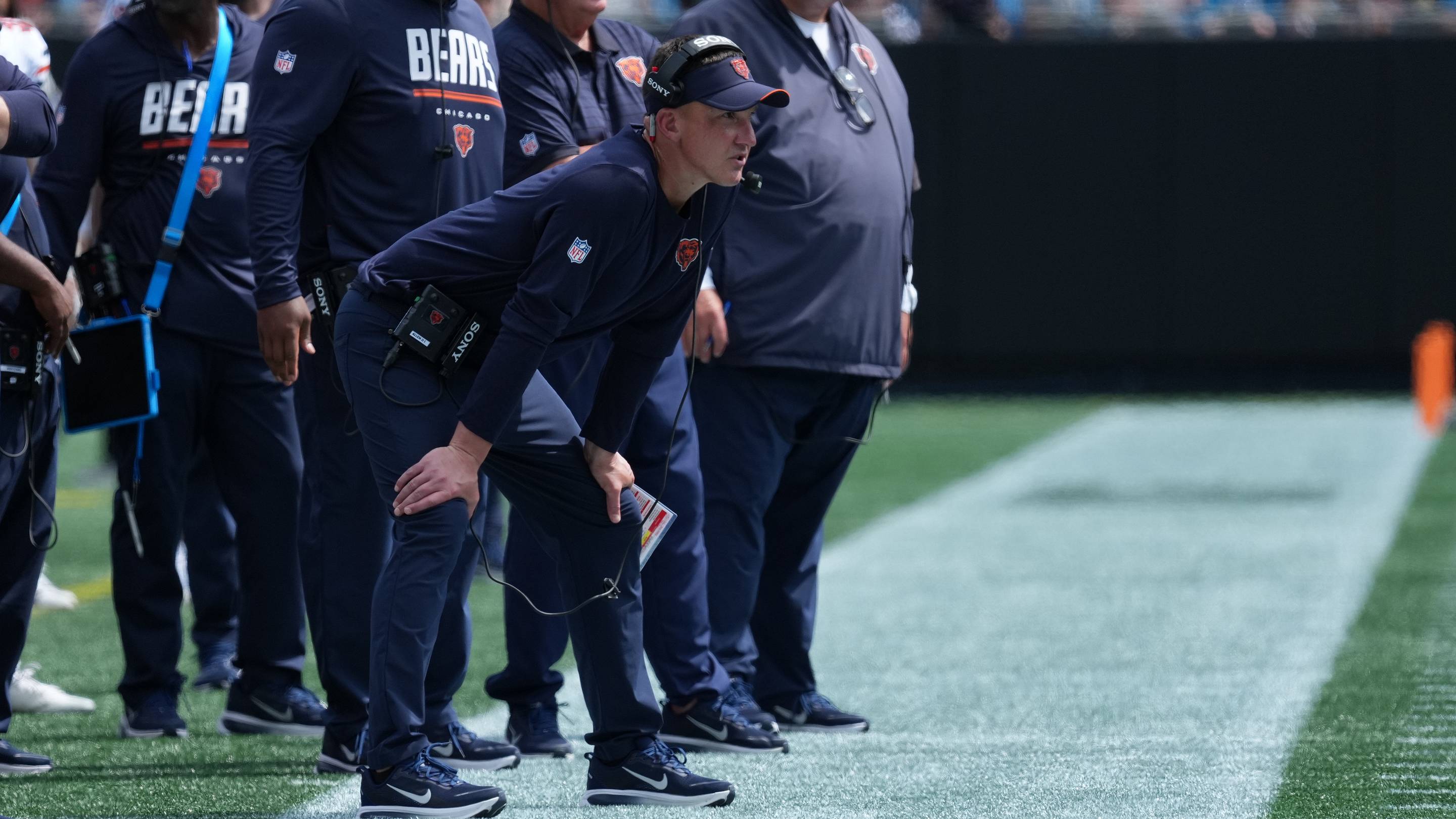 Ben Johnson Gives Electric Postgame Speech After Bears' Dominant Win Over Panthers