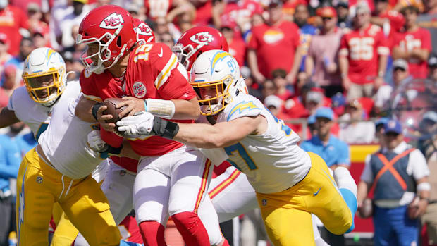 Joey Bosa, Patrick Mahomes