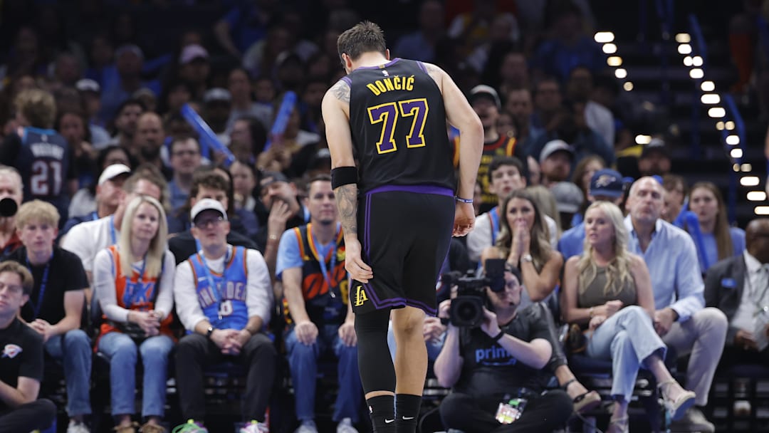 Los Angeles Lakers star Luka Doncic is out for the rest of the regular season thanks to a hamstring injury. Los Angeles Lakers star Luka Doncic is out for the rest of the regular season thanks to a hamstring injury.