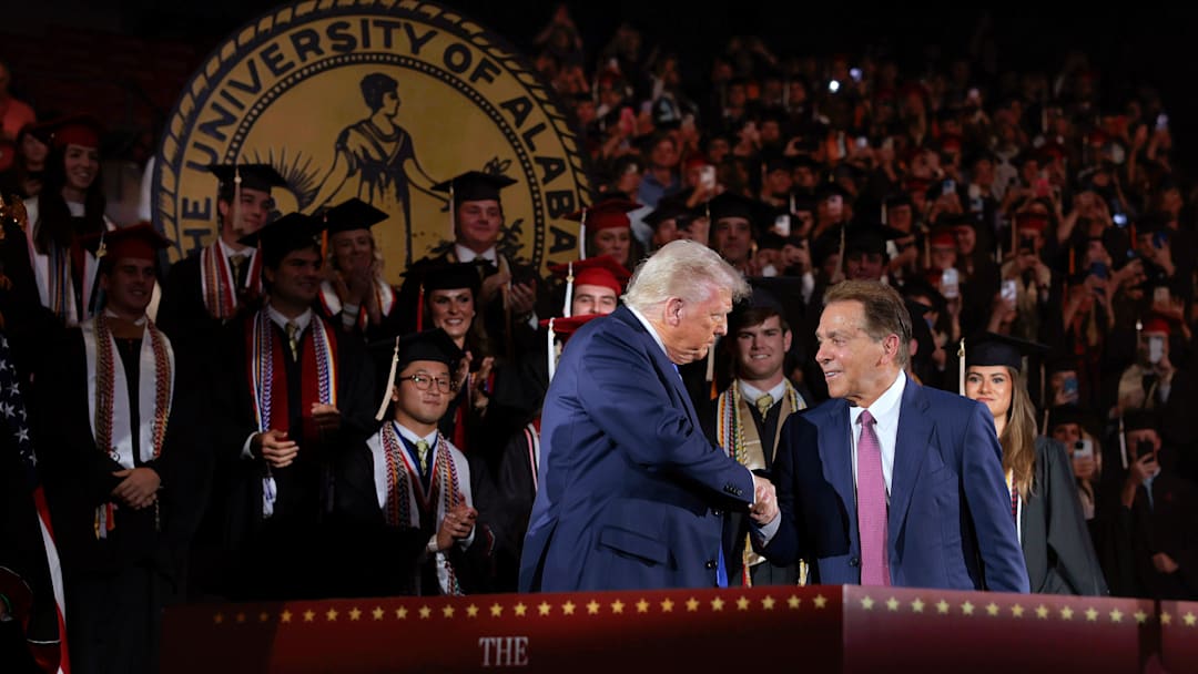 President Trump Addresses University Of Alabama Graduating Class