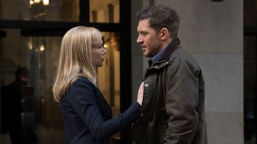 Michelle Williams and Tom Hardy stars in VENOM.. Image Courtesy Sony Pictures Entertainment 