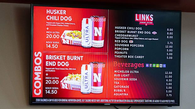 Concessions prices at the Bob Devaney Sports Center.
