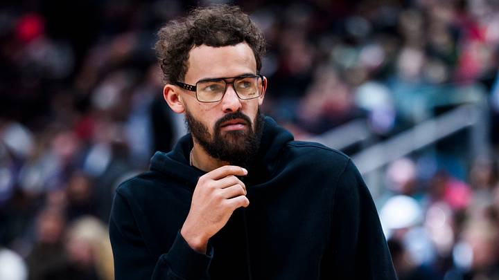 Former Atlanta Hawks guard Trae Young (11) looks on against the Toronto Raptors.