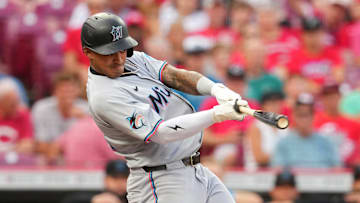 Miami Marlins outfielder Dane Myers