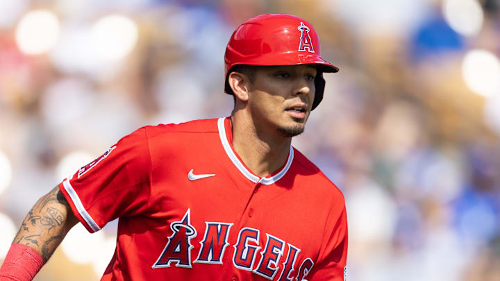 Los Angeles Angels designated hitter Vaughn Grissom 