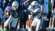 West Florida's Corey Scott runs down field as UWF takes on Chowan University at PenAir Field Saturday, Oct. 11, 2025.