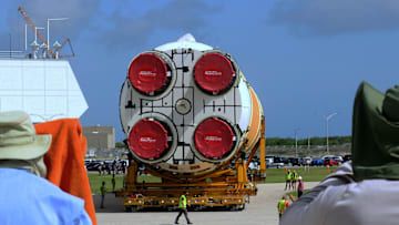 NASA Holds Media Event for Artemis II Rocket at the Kennedy Space Center