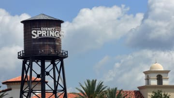 Disney Springs sign at Walt Disney World is seen a day...