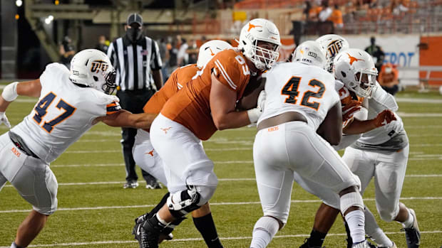 Andrej Karic making his first collegiate appearance against UTEP in 2020 Andrej Karic making his first collegiate appearance against UTEP in 2020