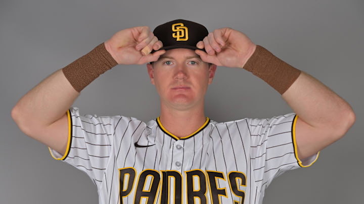 San Diego Padres catcher Blake Hunt (39) during spring training photo day.