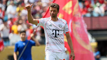 Thomas Müller im Bayern-Trikot. Im Achtelfinale steht das Duell mit Flamengo an