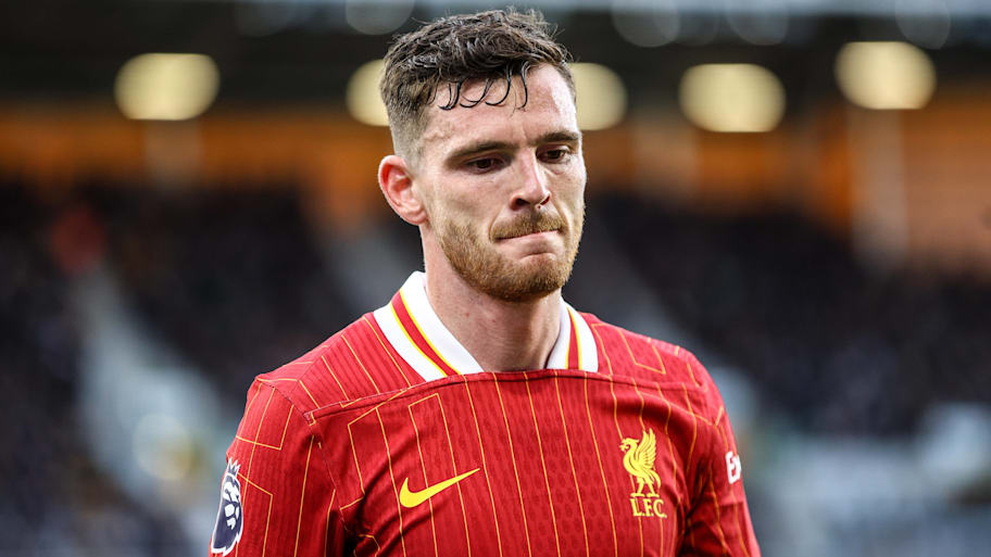 Andy Robertson has been linked with a move away from Liverpool this summer. | IMAGO/Sports Press Photo