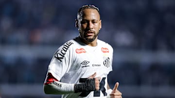 Neymar marcou um gol em oito jogos no Brasileirão