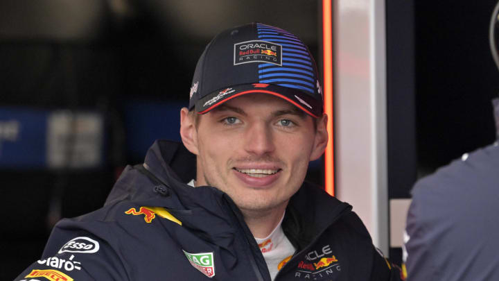 Jun 7, 2024; Montreal, Quebec, CAN; Red Bull Racing driver Max Verstappen (NED) in the pit lane during the practice session at Circuit Gilles Villeneuve. Mandatory Credit: Eric Bolte-USA TODAY Sports