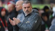 London England, February 2nd 2025: Tottenham Hotspur manager Ange Postecoglou during the Premier League match between Brentford and Tottenham Hotspur at the Gtech Community Stadium in London, England (Alexander Canillas SPP) PUBLICATIONxNOTxINxBRAxMEX Copyright: xAlexanderxCanillas SPPx spp-en-AlCa-9U2A1635