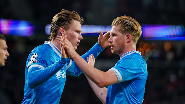 Scott McTominay e Kevin De Bruyne Scott McTominay e Kevin De Bruyne