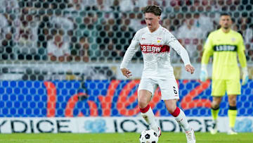 Angelo Stiller im Trikot des VfB Stuttgart