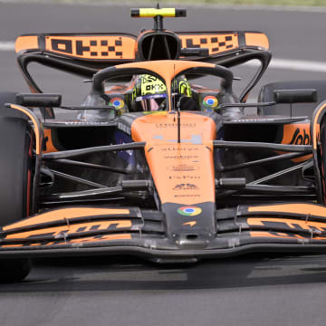 Jun 8, 2024; Montreal, Quebec, CAN; McLaren driver Lando Norris (GBR) races during qualifying at Circuit Gilles Villeneuve. Mandatory Credit: Eric Bolte-USA TODAY Sports