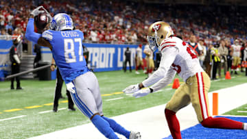 Detroit Lions wide receiver Quintez Cephus (L)