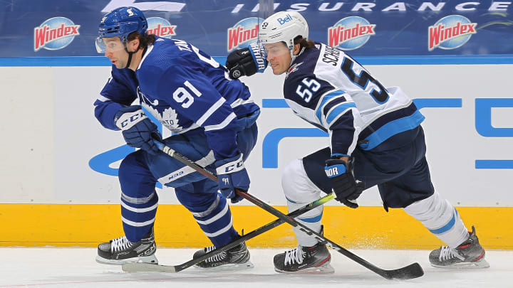 The Maple Leafs are set to take on the Jets in an all-Canadian matchup on Thursday night.