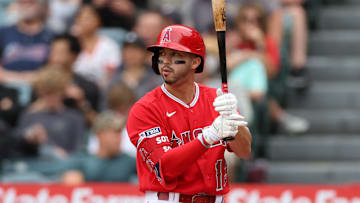 Miami Marlins v Los Angeles Angels