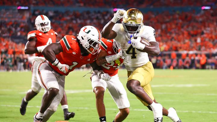 Jeremiyah Love, Notre Dame Fighting Irish, Miami Hurricanes