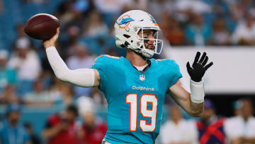 Miami Dolphins quarterback Skylar Thompson