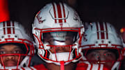 Aug 28, 2025; Raleigh, North Carolina, USA; North Carolina State Wolfpack tight end Justin Joly (7) looks on during the warmups prior to the game against East Carolina Pirates at Carter-Finley Stadium. Mandatory Credit: Jaylynn Nash-Imagn Images