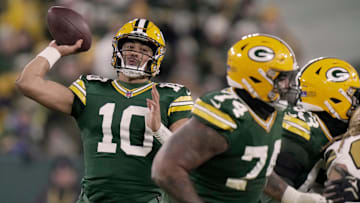 Green Bay Packers quarterback Jordan Love was given plenty of time by the offensive line again.