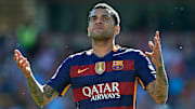 Daniel Alves avec le maillot des Blaugranas.