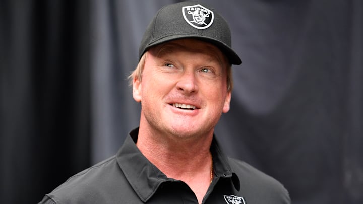 Former Las Vegas Raiders head coach Jon Gruden