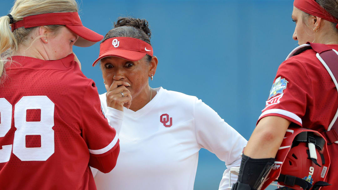 Oklahoma pitching coach Jennifer Rocha