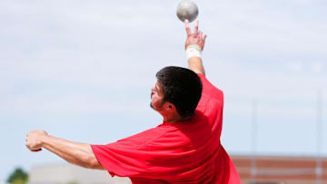 Nixa junior Jackson Cantwell reset the national high school mark in the shot put for the third time this season on a throw at the MSHSAA Class 5 District 6 meet on Saturday, May 17, 2025 at Nixa High School.