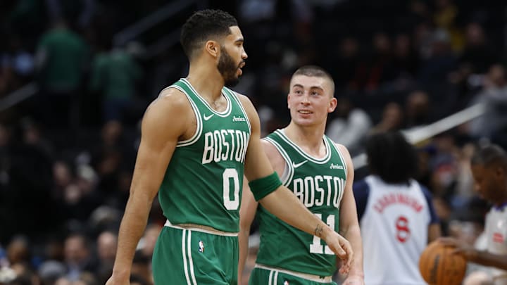 Boston Celtics, Jayson Tatum, Payton Pritchard, Sam Hauser, Derrick White