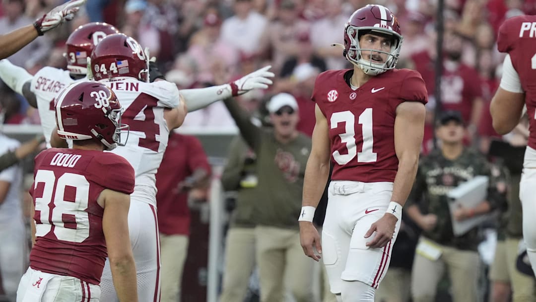 Alabama Crimson Tide kicker Conor Talty (31)