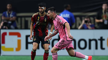 Lionel Messi in action the last time Inter Miami played at Atlanta