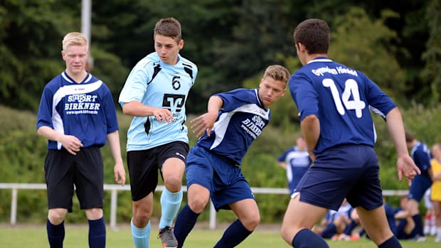 High school soccer games can be shorter than adult soccer games.