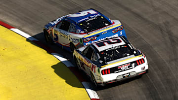 Kyle Larson, Hendrick Motorsports, Ryan Blaney, Team Penske, Martinsville Speedway, NASCAR