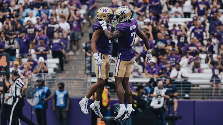 Cornerbacks Thaddeus Dixon (9) and Ephesians Prysock (7) levitate after a big play. 