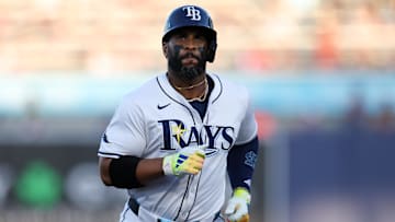 Tampa Bay Rays designated hitter Yandy Diaz runs after hitting a home run against the Boston Red Sox on April 14 at George M. Steinbrenner Field.