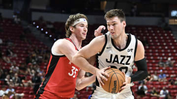 Branden Carlson, Toronto Raptors and Kyle Fillpowski, Utah Jazz