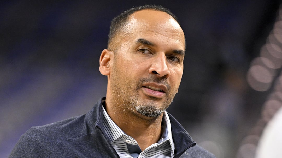 Oct 6, 2025; Fort Worth, Texas, USA; Dallas Mavericks general manager Nico Harrison looks on before the game against the Oklahoma City Thunder at Dickie's Arena. Mandatory Credit: Jerome Miron-Imagn Images Oct 6, 2025; Fort Worth, Texas, USA; Dallas Mavericks general manager Nico Harrison looks on before the game against the Oklahoma City Thunder at Dickie's Arena. Mandatory Credit: Jerome Miron-Imagn Images