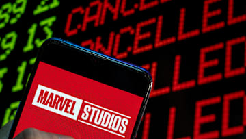 In this photo illustration the American film production...