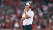 Houston Cougars head coach Willie Fritz looks on after a play during the second quarter against the Utah Utes at TDECU Stadium.