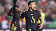 Orbelín Pineda celebra el gol frente a los turcos