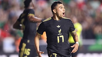 Orbelín Pineda celebra el gol frente a los turcos